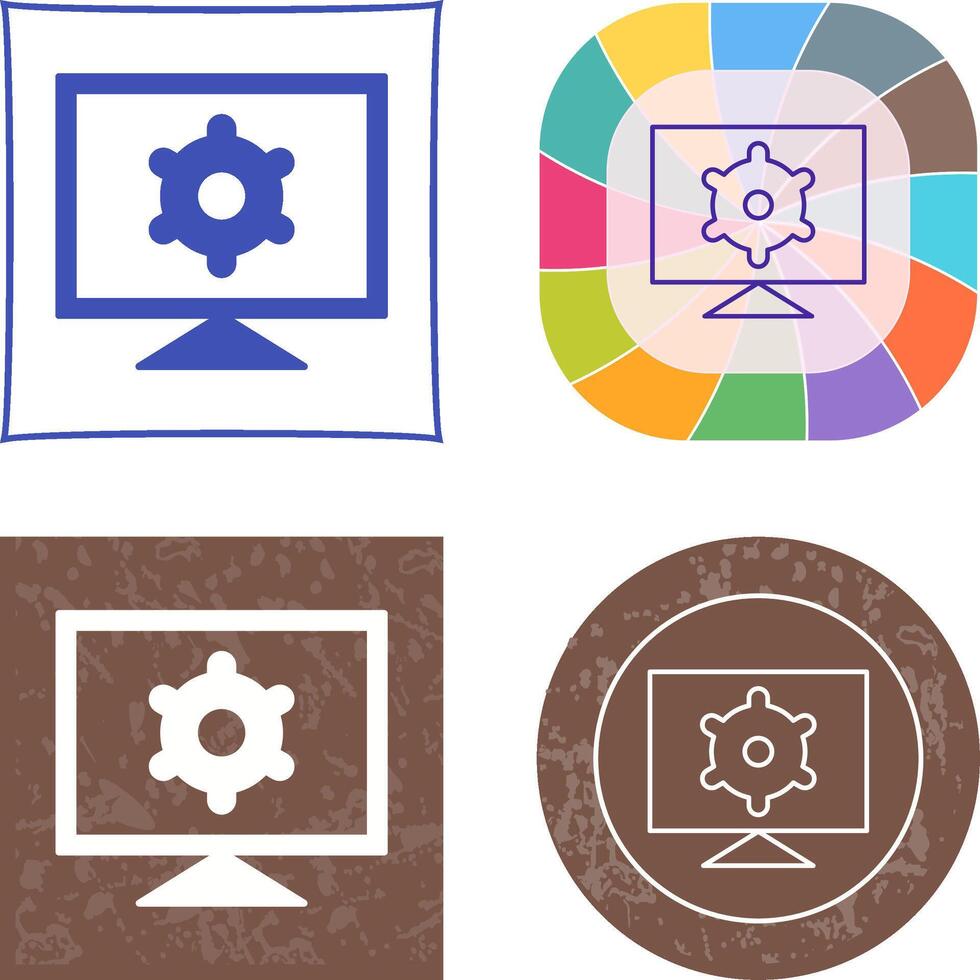 Computer Settings Icon vector
