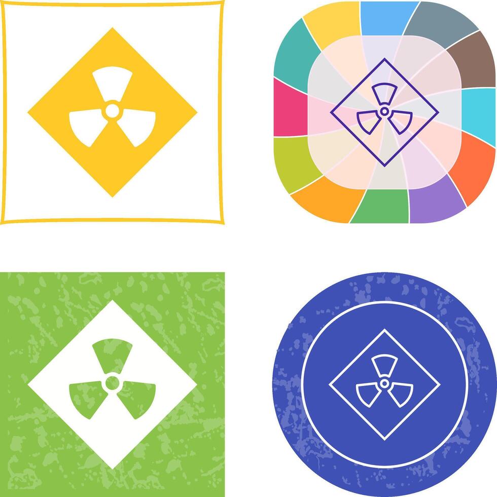 Radiation Icon Design vector