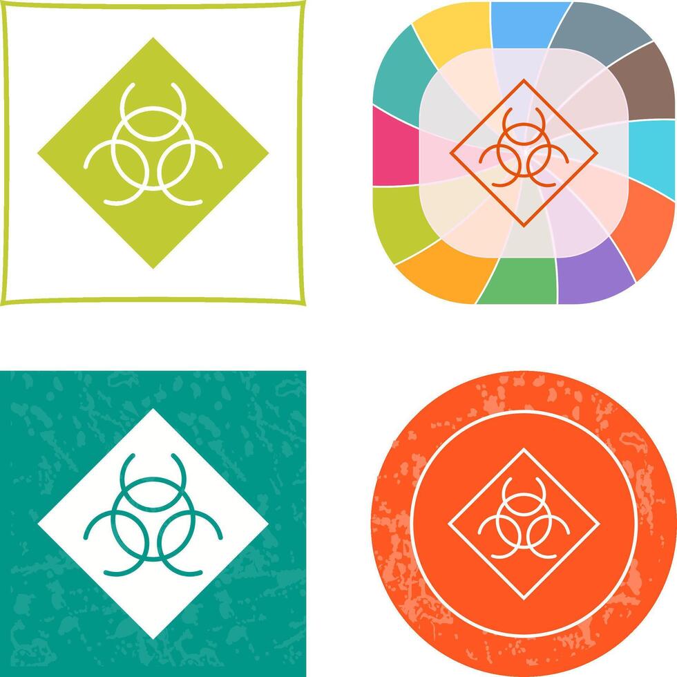 Biological Hazard Icon vector