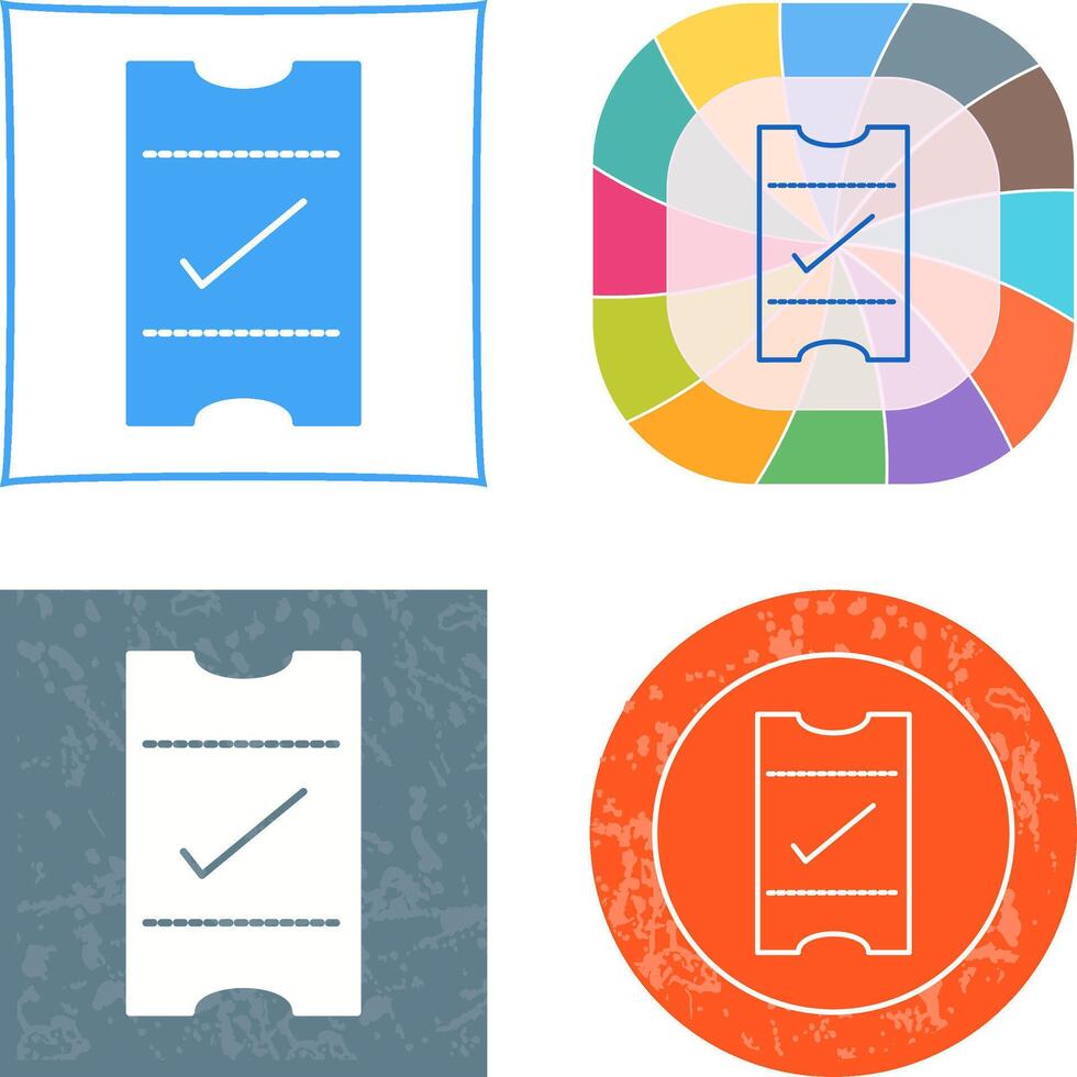 Passes Icon Design vector