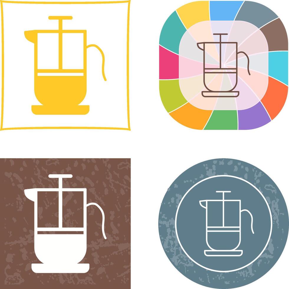 French Press Icon vector