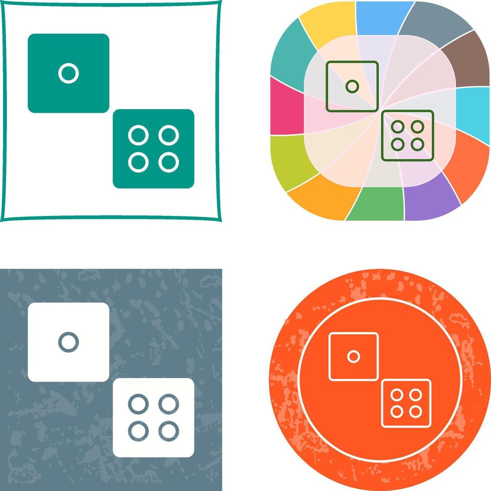 Dice Icon Design vector