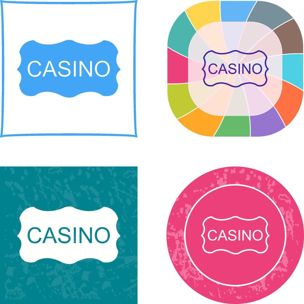 Casino Sign Icon vector