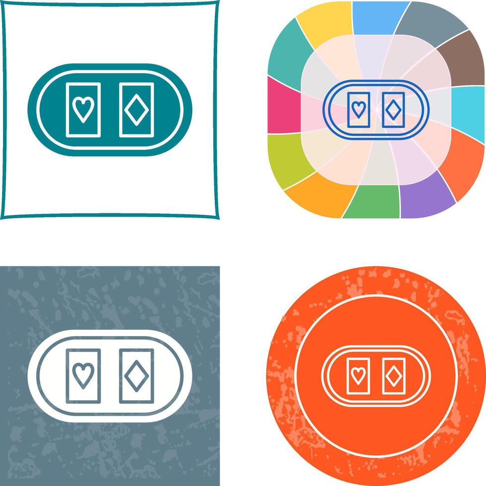 Cards Table Icon vector