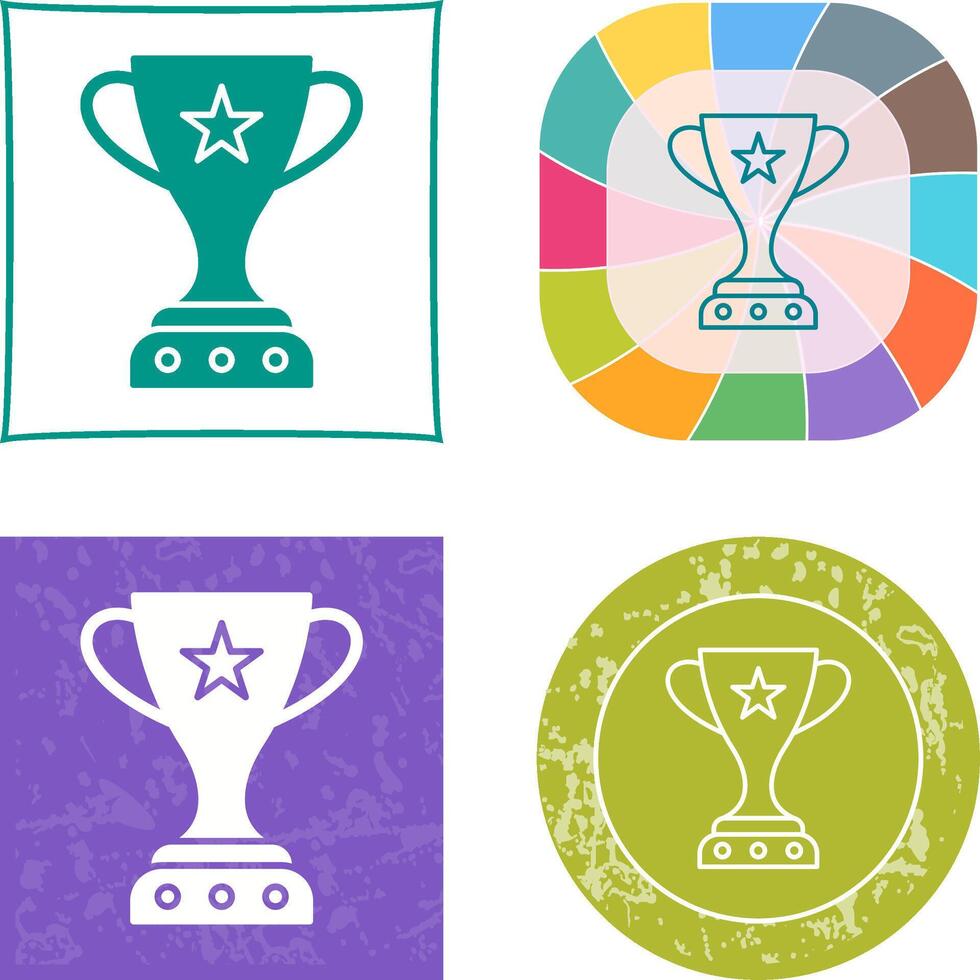 Unique Winner Icon Design vector