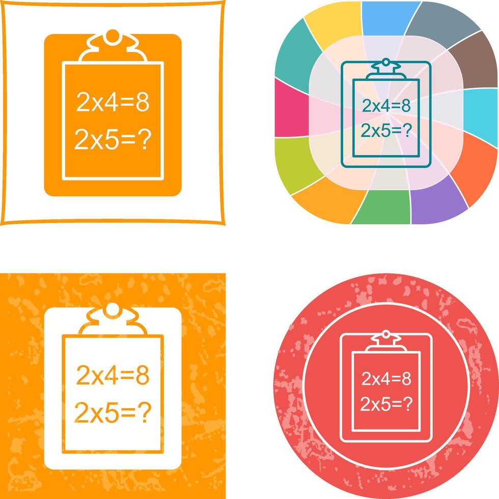 Unique Solving Question Icon Design vector