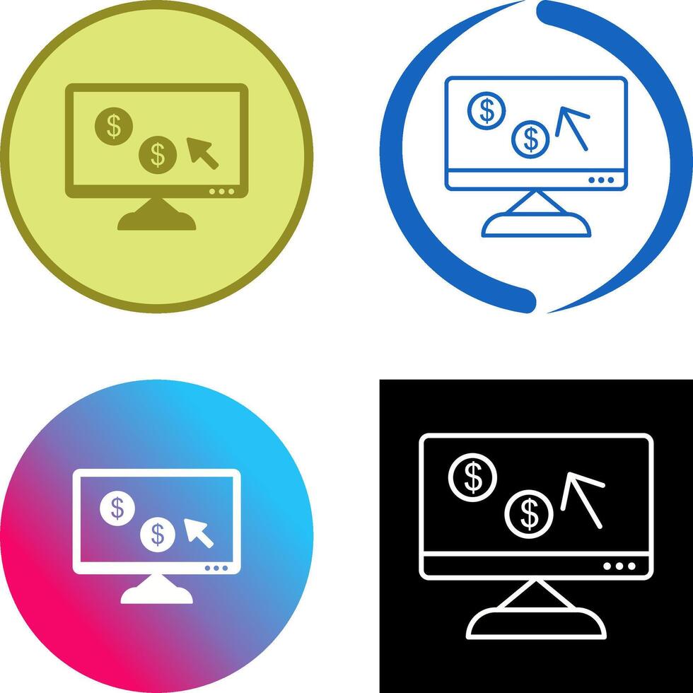 Unique Pay Per Click Icon Design vector