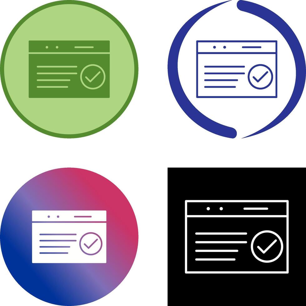 Unique QC Passed Icon Design vector