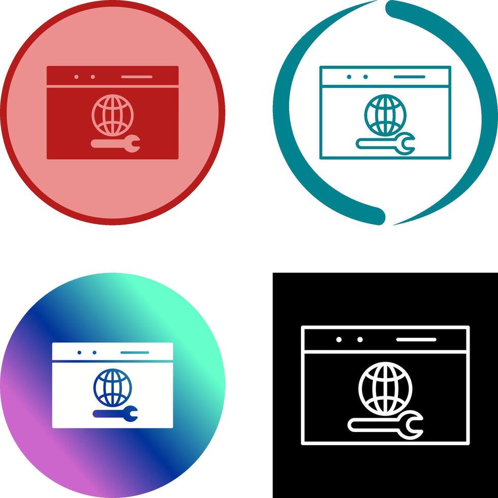Unique Web Support Icon Design vector