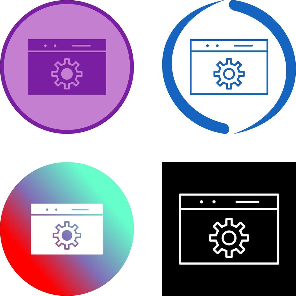 Unique Web Optimization Icon Design vector