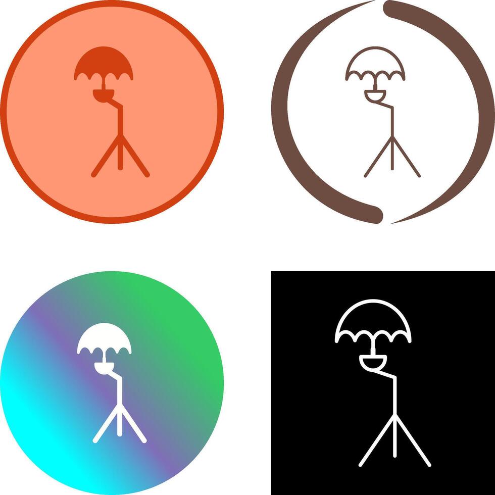 Unique Umbrella Stand Icon Design vector