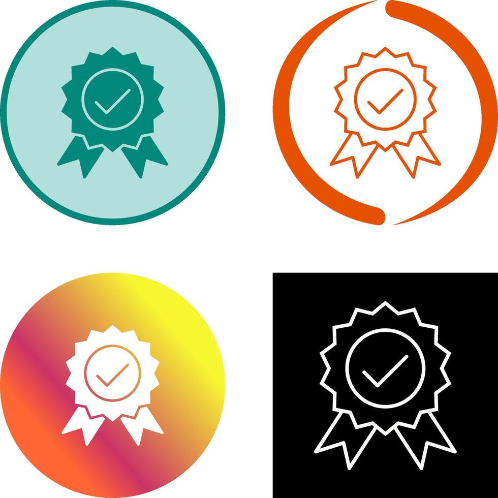 Unique Quality Control Icon Design vector