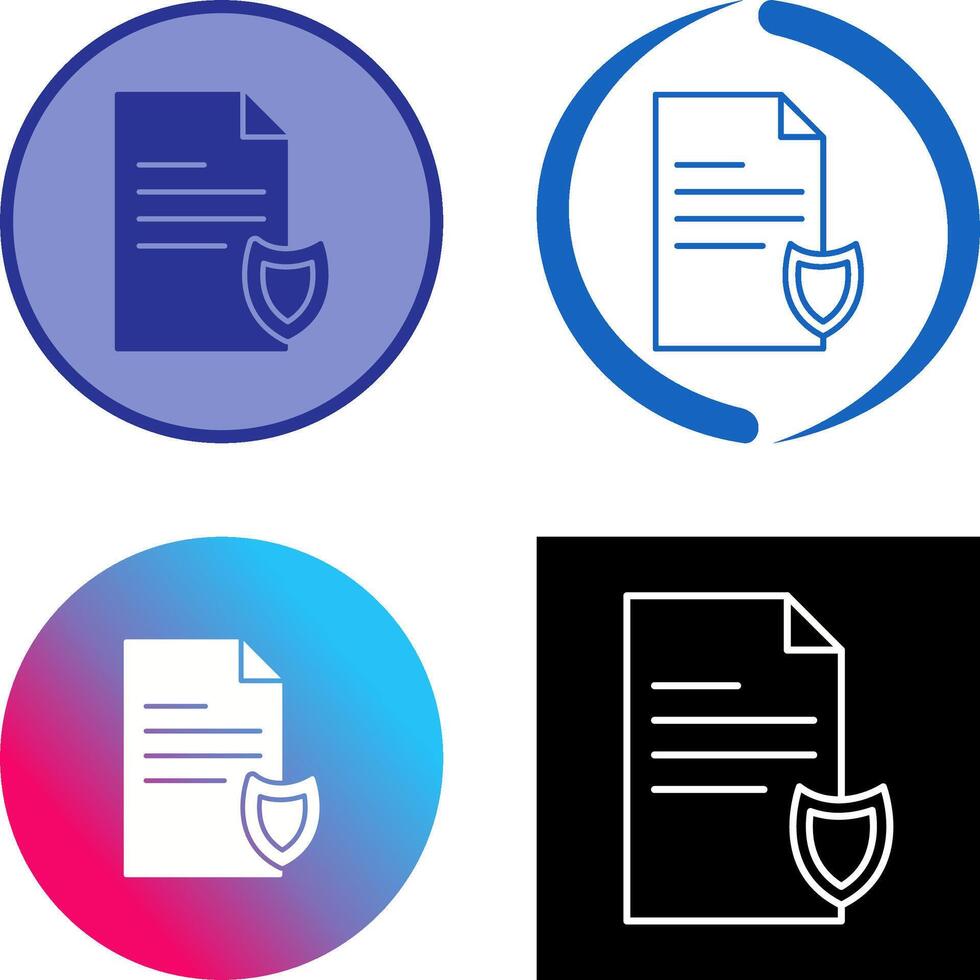 Private Document Icon Design vector