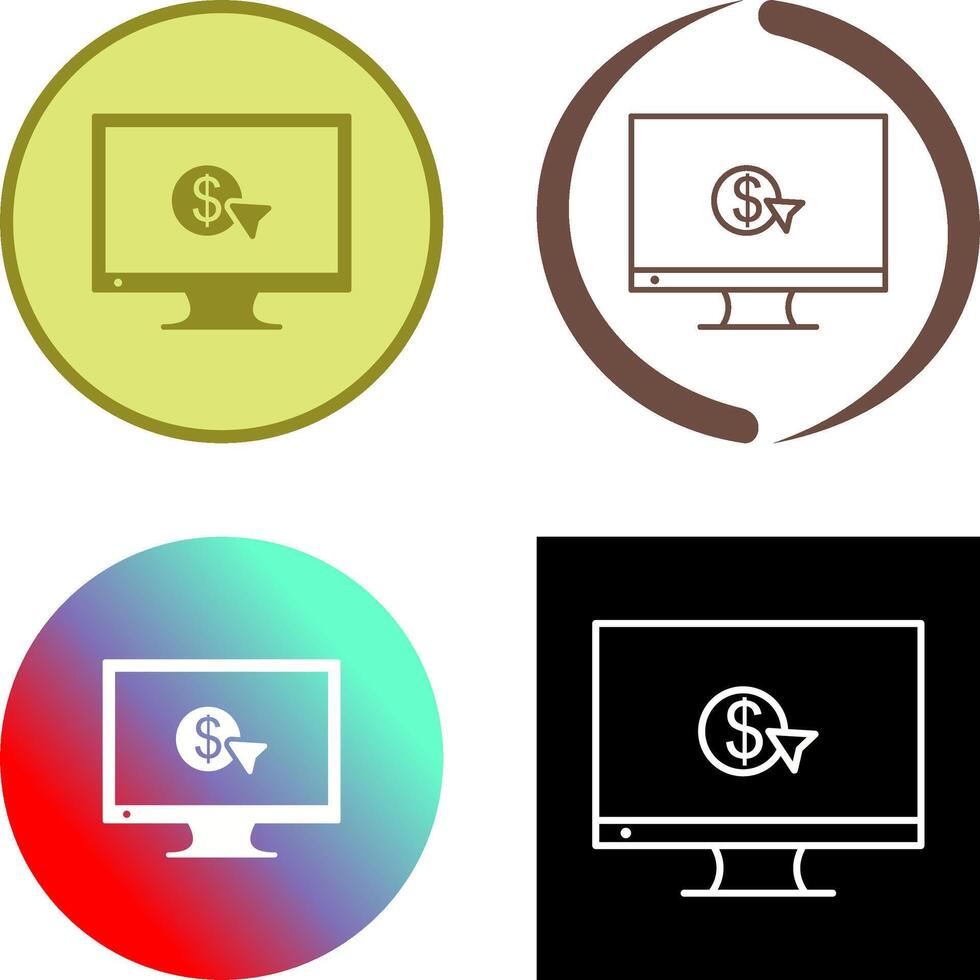 Unique Pay Per Click Icon Design vector