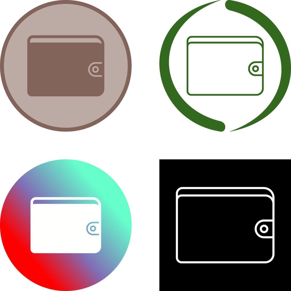 Unique Wallet Icon vector