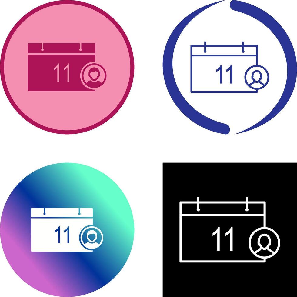 Unique Event Management Icon vector