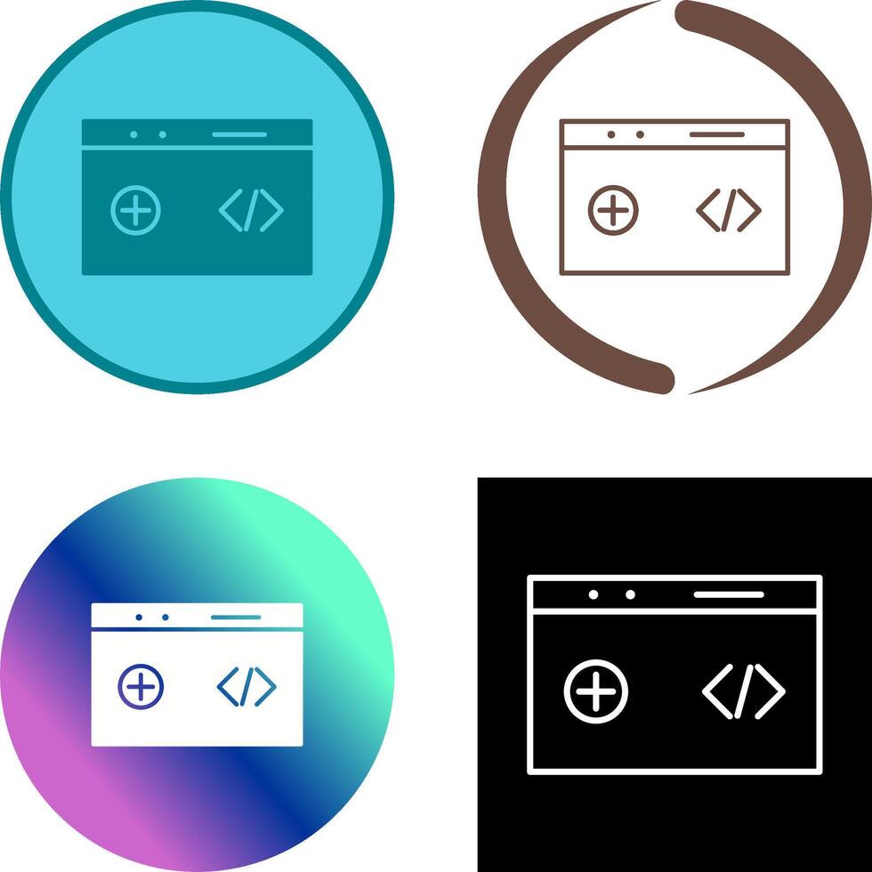 Unique Clean Code Icon vector