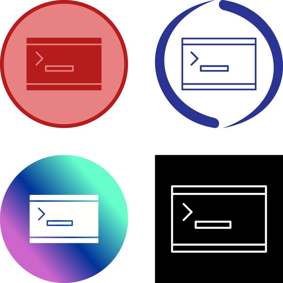 Unique Console Icon vector