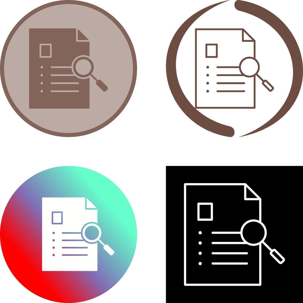 Unique Case Study Icon vector