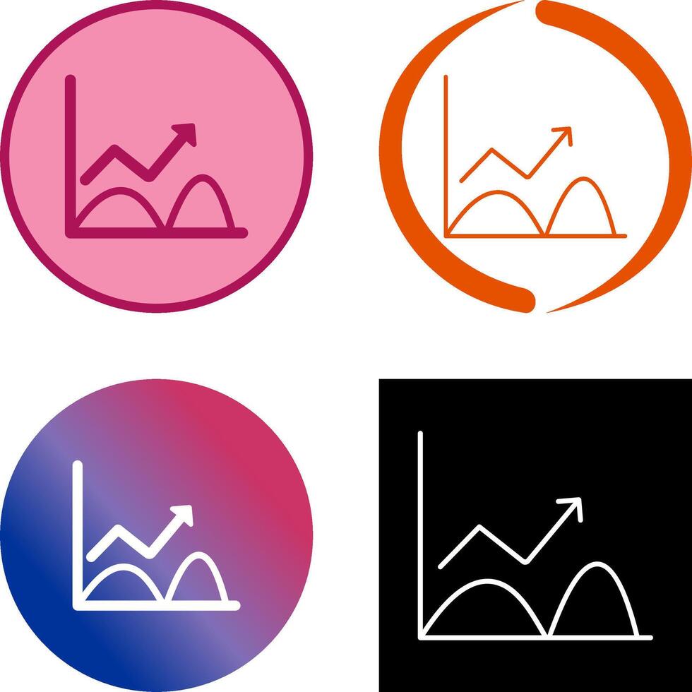 Trend in Graph Icon Design vector