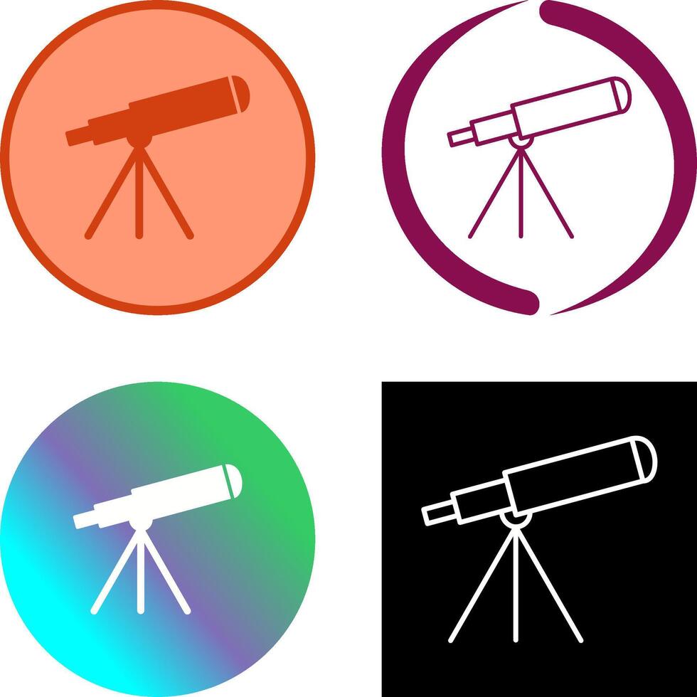 Telescope Icon Design vector