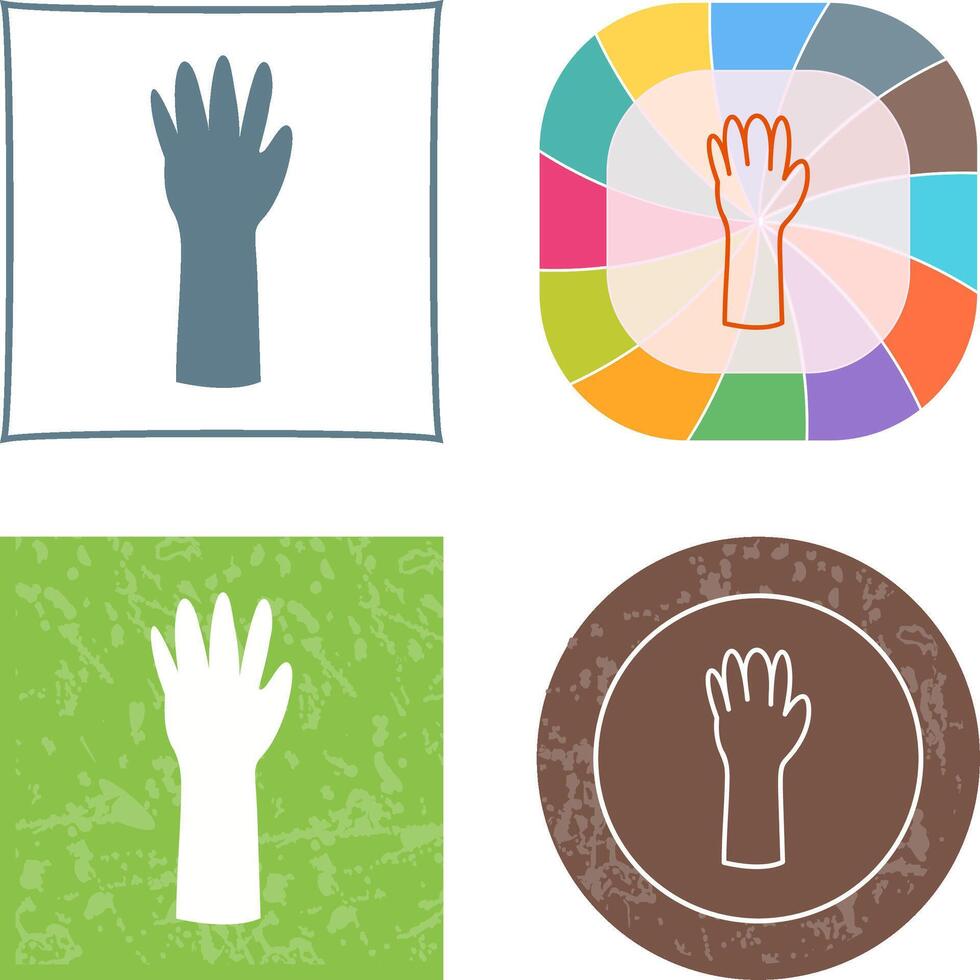 Unique Gloves Icon vector