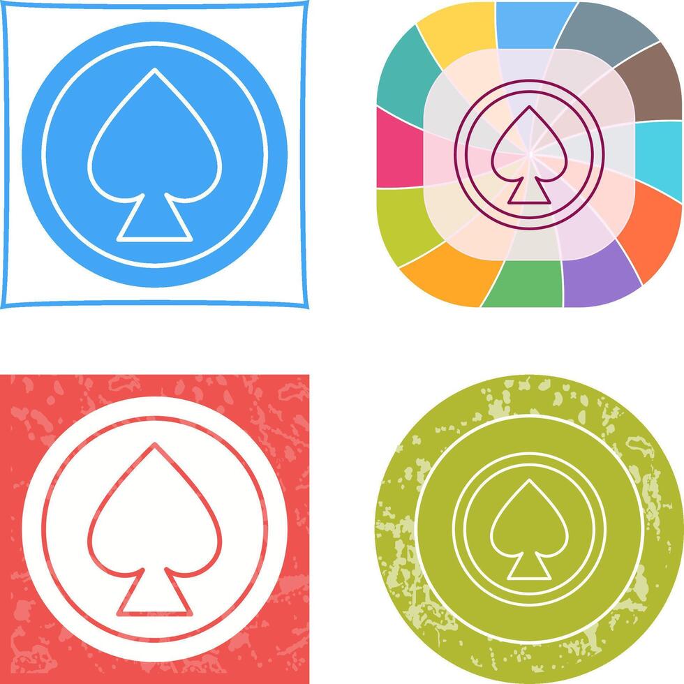 Unique Spade Icon Design vector