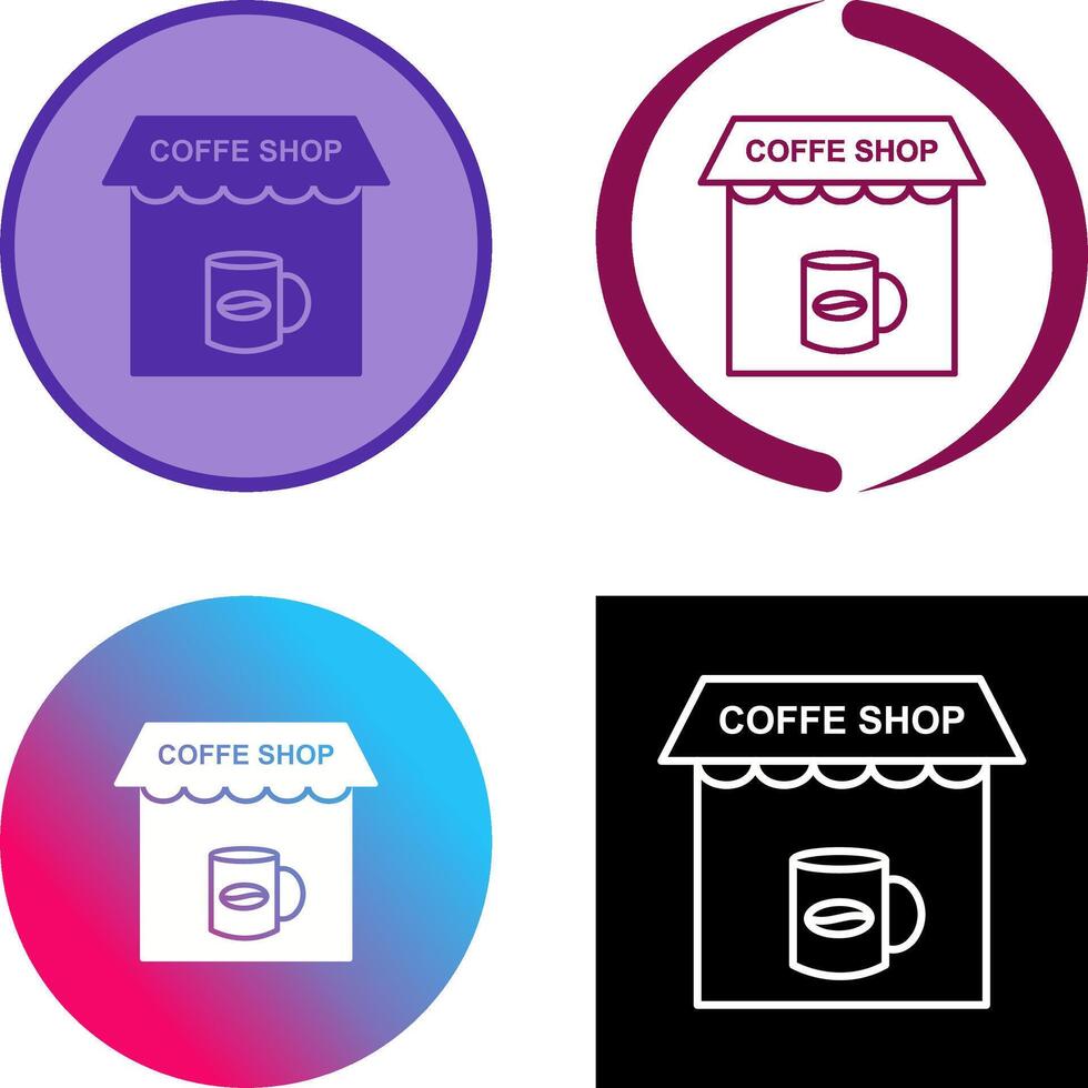 Coffee Shop Icon Design vector