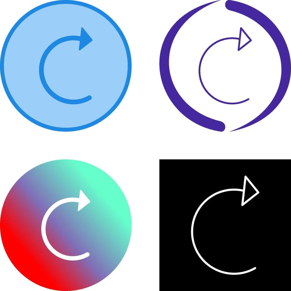 Unique Reload Icon vector