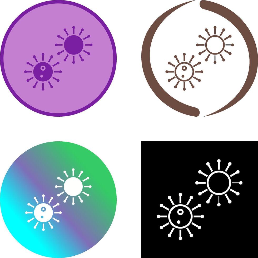 Unique Virus Icon vector