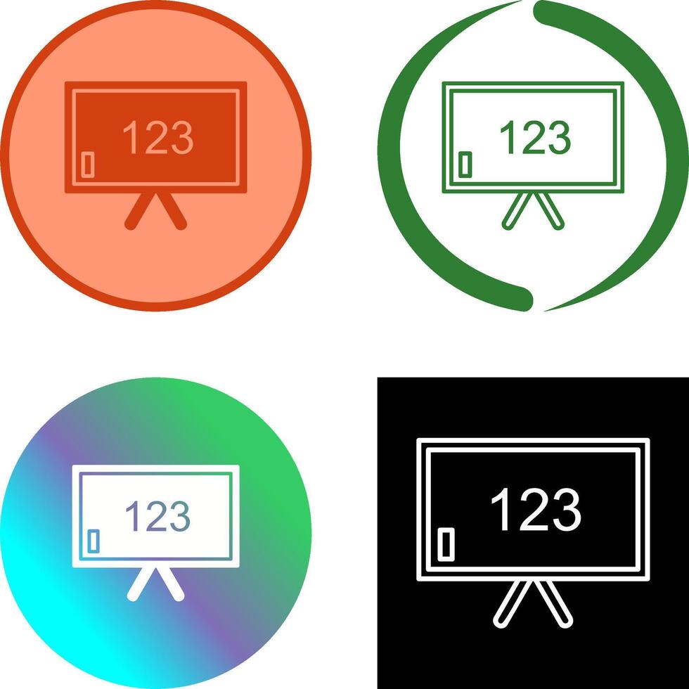Unique Classroom Board Icon vector