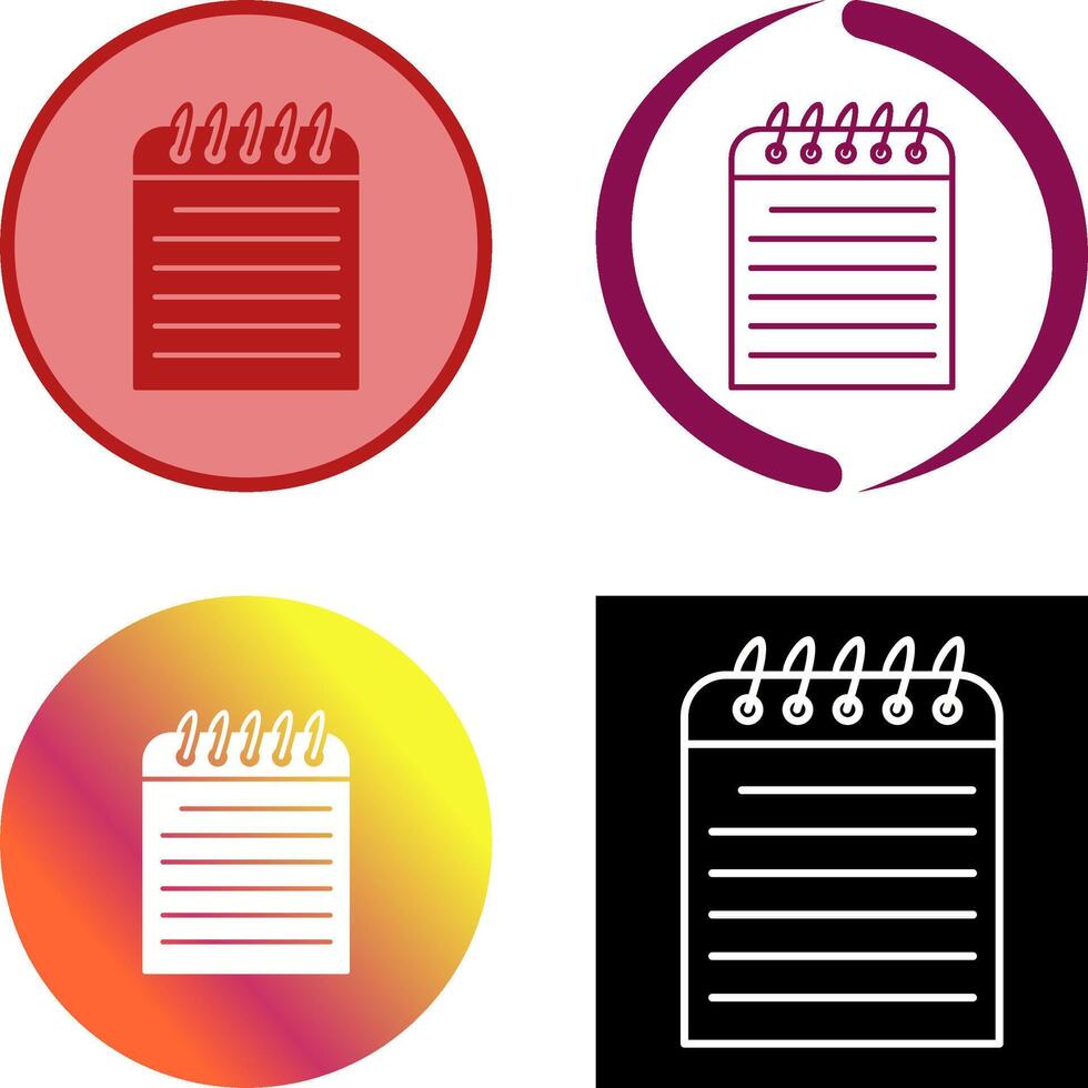 Unique Note Icon vector
