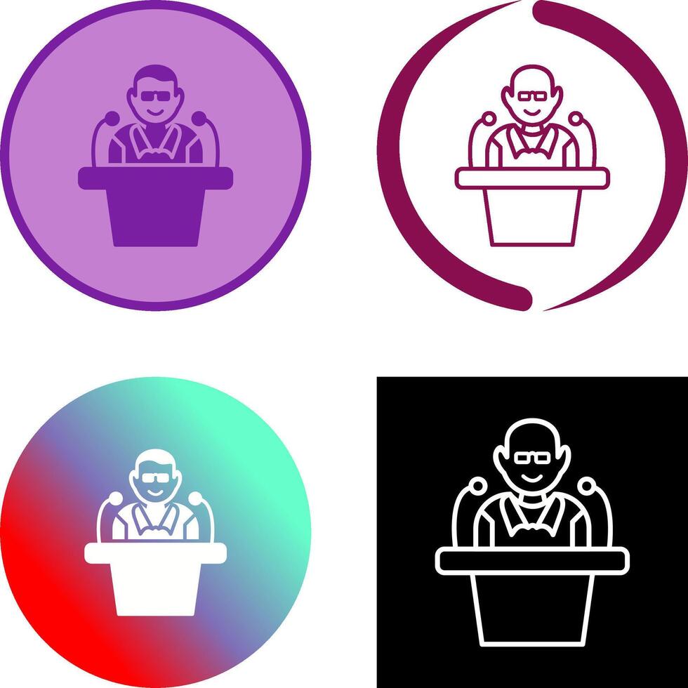 Unique Lecture Icon vector