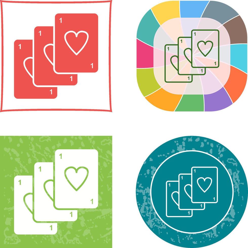 Unique Deck of Cards Icon Design vector