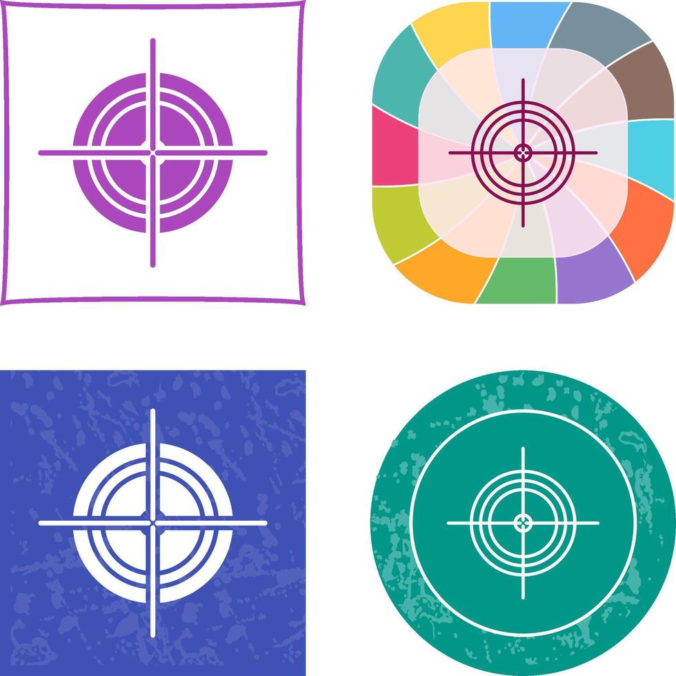 Unique Target Icon Design vector