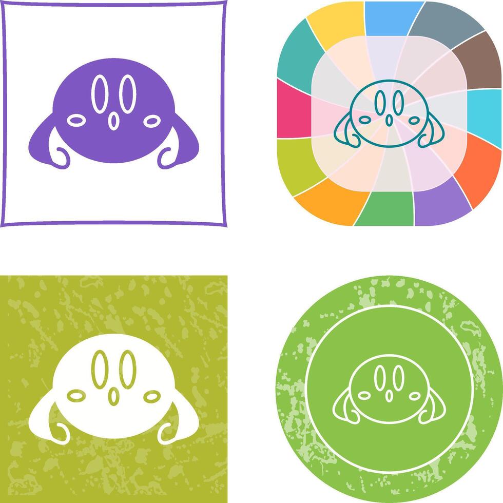 Unique Game Character Icon Design vector