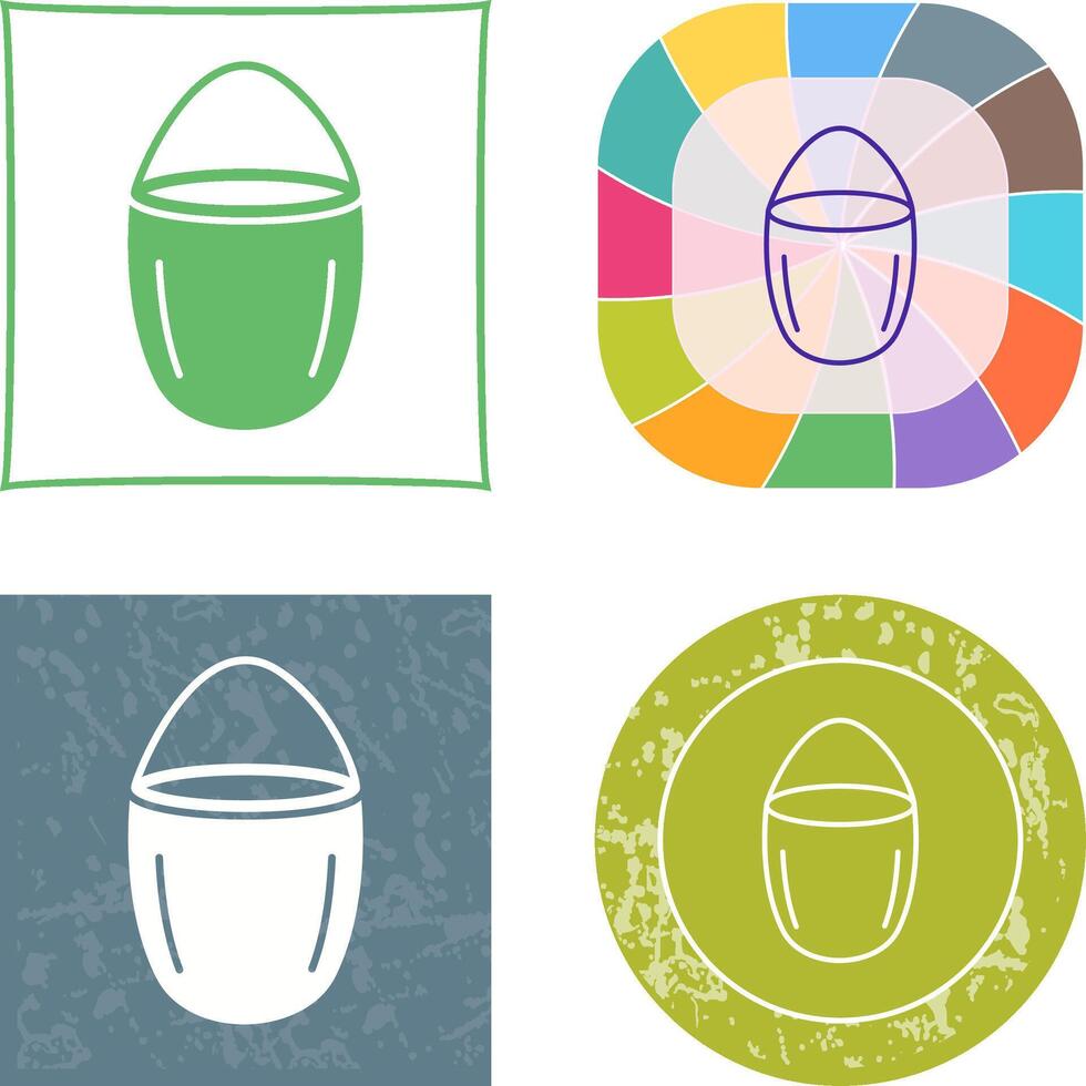 Unique Water Bucket Icon vector