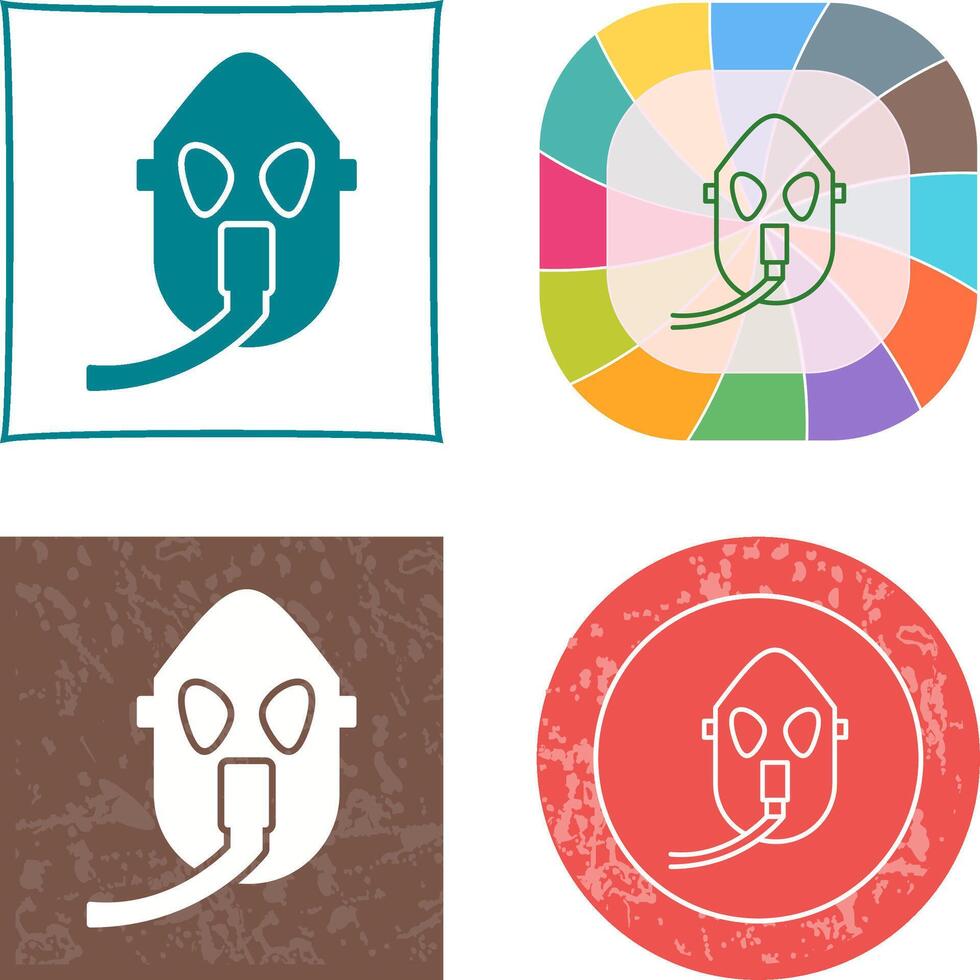 Unique Oxygen Mask Icon vector