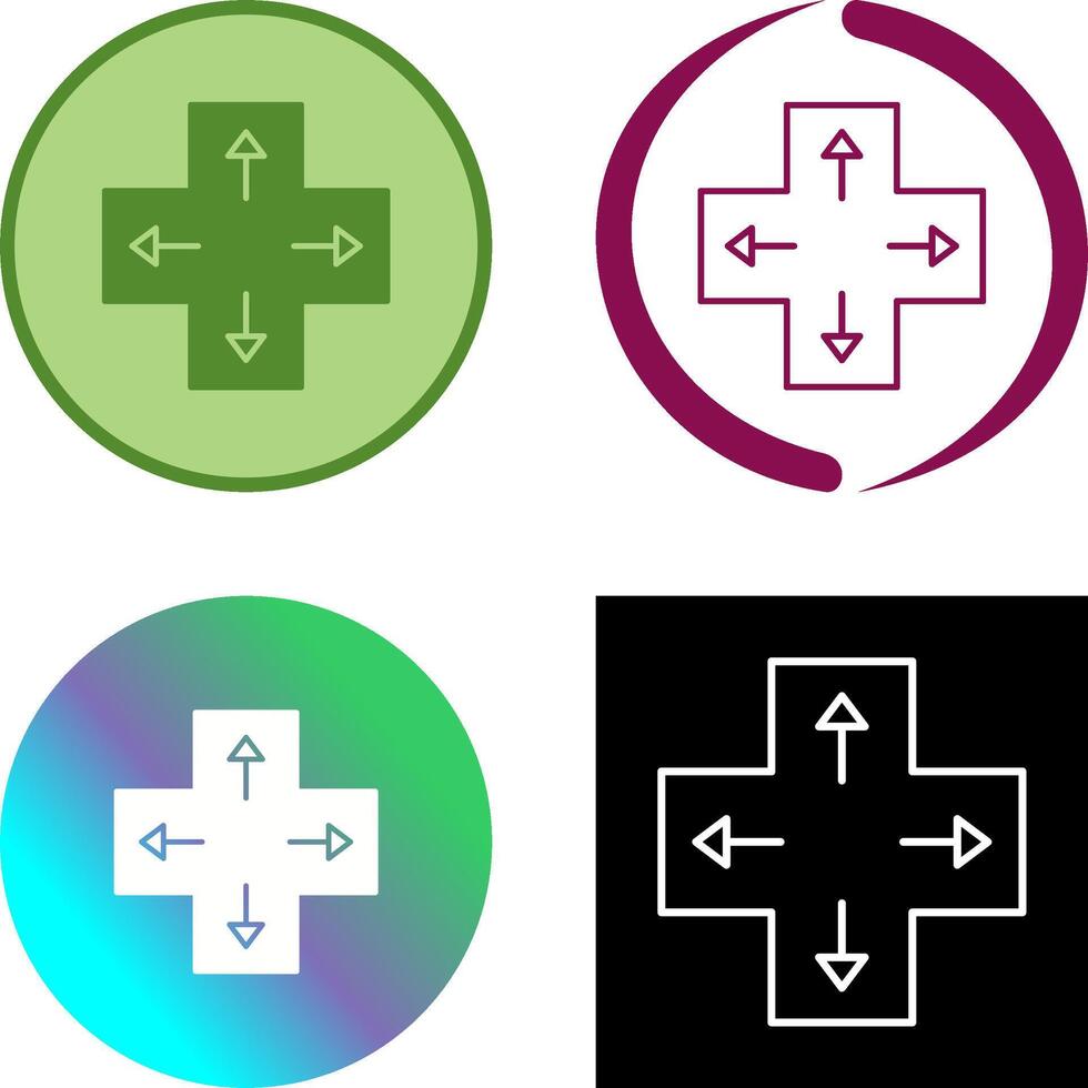 Unique Direction Keys Icon Design vector