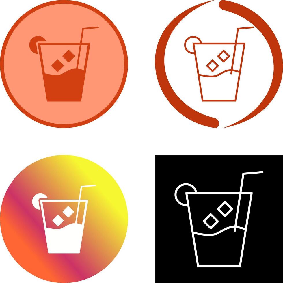 Unique Whiskey Sour Icon Design vector