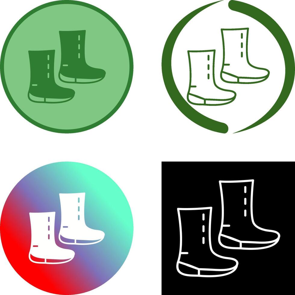 único botas icono diseño vector