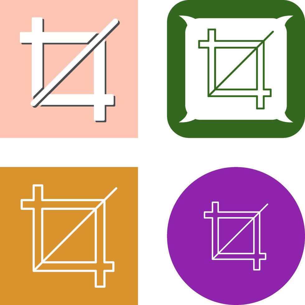 Unique Crop Icon Design vector