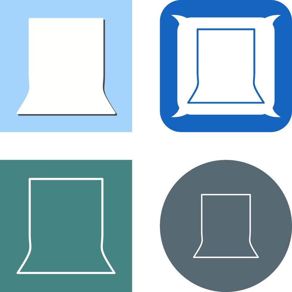 Unique Back Stand Icon Design vector