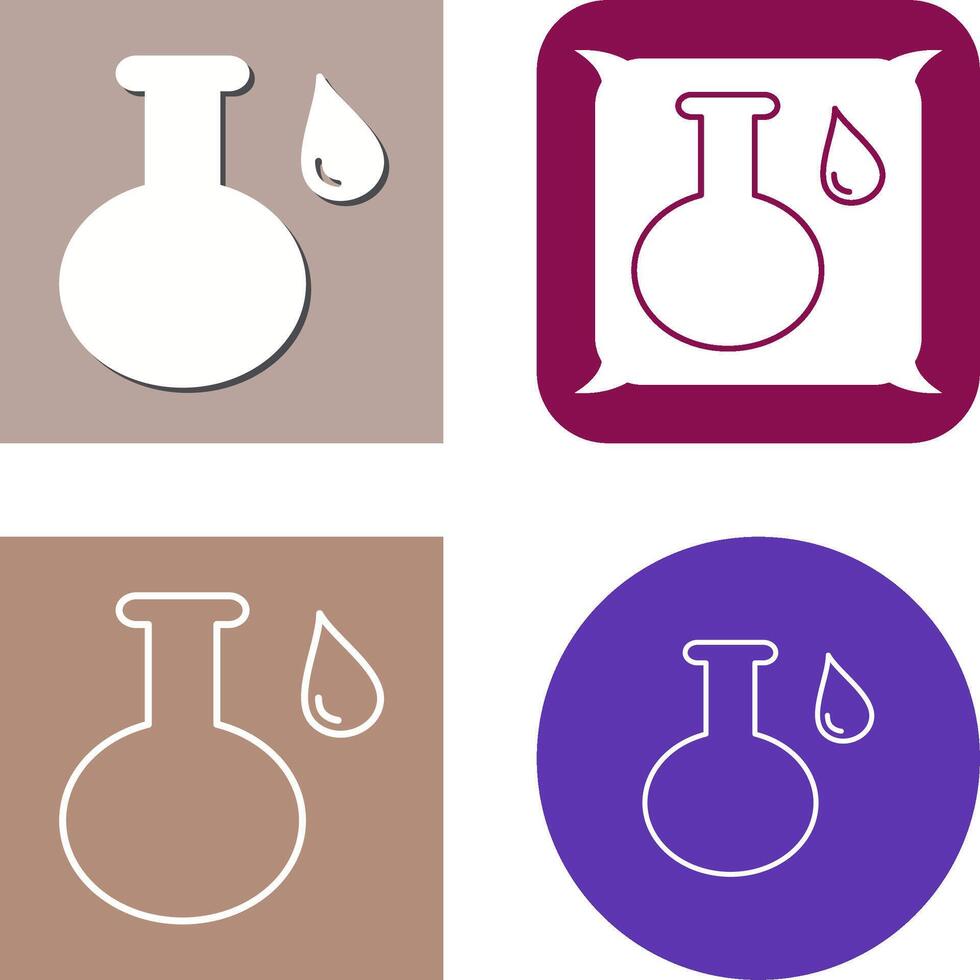 Acidic Liquid Icon Design vector