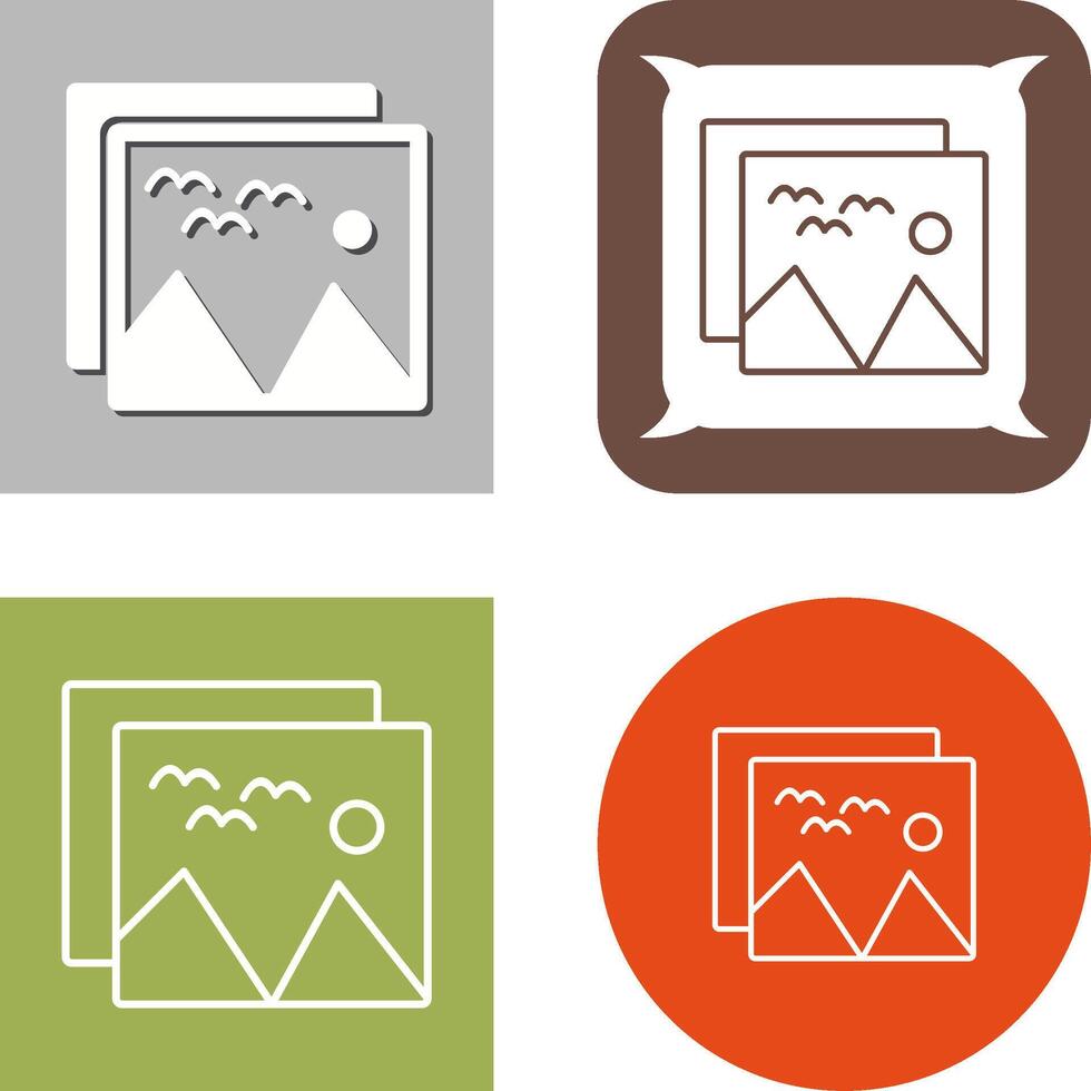 Pictures Icon Design vector