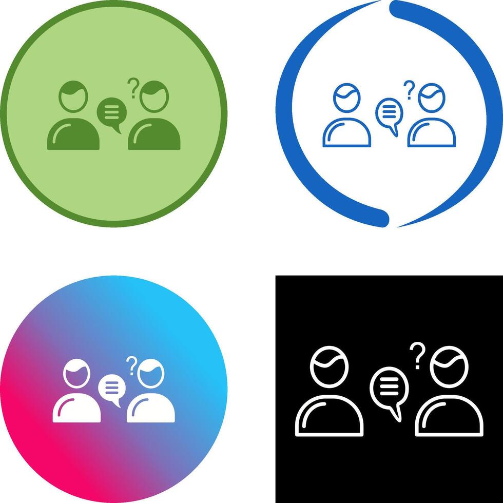 Unique Consulting Services Icon Design vector