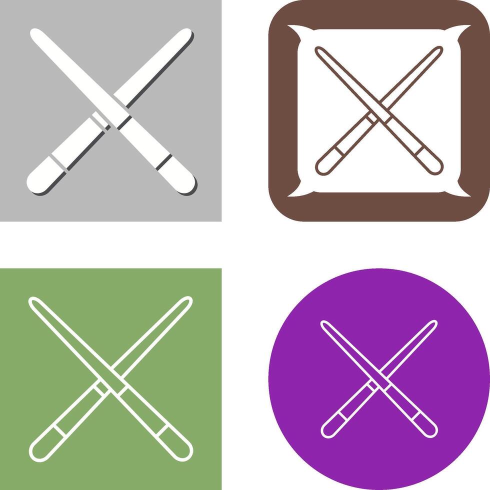 Pool Cue Icon Design vector