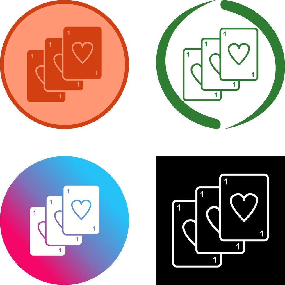 Unique Deck of Cards Icon Design vector