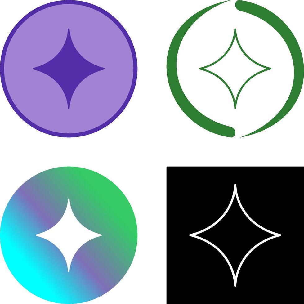 Unique Diamond Icon Design vector