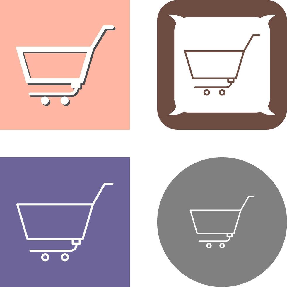 Unique Empty Cart Icon vector